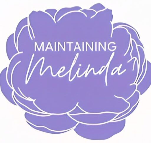 Maintaining Melinda logo, a hand-drawn script with a checkmark integrated